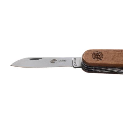 Нож перочинный Stinger, 90 мм, 13 функций, материал рукояти: древесина сапеле-1