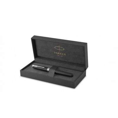 Ручка роллер Parker Sonnet  Matte Black CT, стержень: F, цвет чернил: black, в подарочной упаковке-1