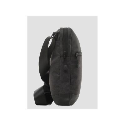 Сумка кросс-боди BUGATTI Universum, графитовая, полиэстер меланж/тарпаулин, 23х4х27 см, 2,5 л-3