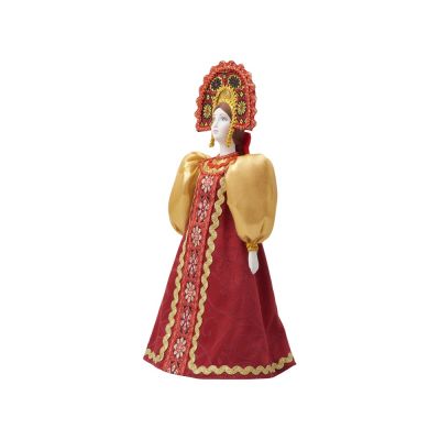 Подарочный набор: кукла фарфоровая, мед, красный-15