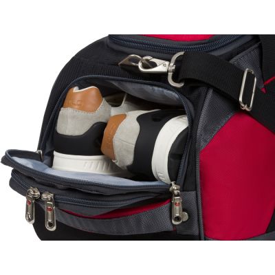 Сумка спортивная SWISSGEAR, красный/серый/чёрный, полиэстер 1200D, 52х25х30 см, 39 л-4