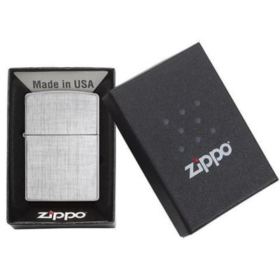 Зажигалка ZIPPO Classic с покрытием Brushed Chrome, латунь/сталь, серебристая, матовая, 38x13x57 мм-4