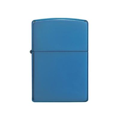 Зажигалка ZIPPO Classic с покрытием Sapphire™, латунь/сталь, синяя, глянцевая, 38x13x57 мм-1