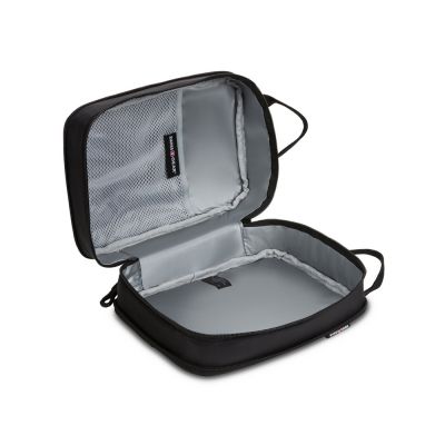 Термосумка для ланча SWISSGEAR, прорезиненный полиэстер 600D, черный/красный, 23х15х10 см, 3,5 л-6