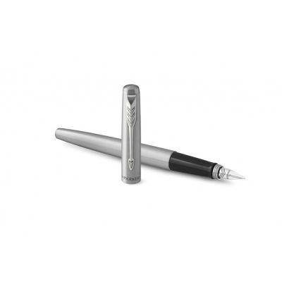 Перьевая ручка Parker Jotter Stainless Steel CT, Mblue-3
