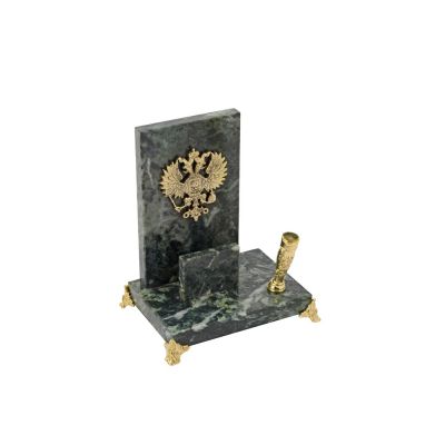 Настольный прибор Закон, зеленый/золотистый-0