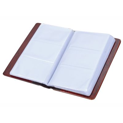 Визитница Престижный клиент, бургунди/серебристый-1