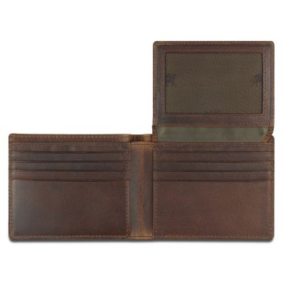 Портмоне Mano Don Leon, натуральная кожа в коричневом цвете, 11 х 8,6 см-3