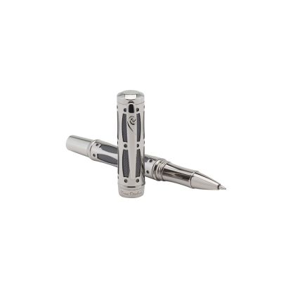 Ручка -роллер Pierre Cardin THE ONE. Цвет - пушечная сталь и черный. Упаковка L-1