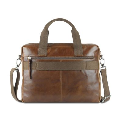 Сумка Mano Don Luca, натуральная кожа в коньячном цвете, 37 х 27 х 6 см-1