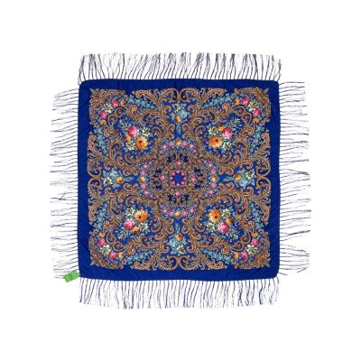 Набор: кукла-снегурочка, платок Новогоднее настроение, белый/синий-3