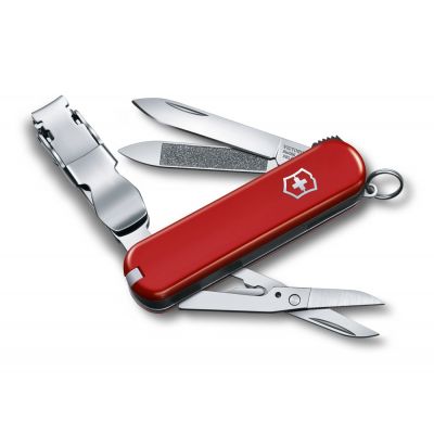 Нож-брелок VICTORINOX NailClip 580, 65 мм, 8 функций, красный-0