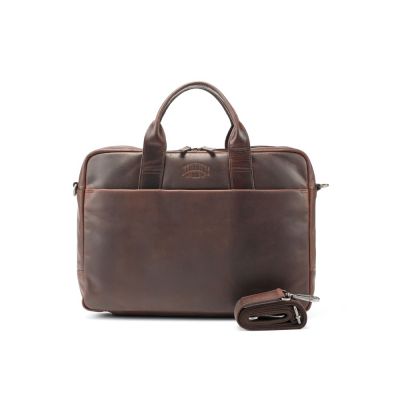 Сумка KLONDIKE DIGGER Mavis, натуральная кожа цвета коньяк, 32 x 40 x 8 см-1