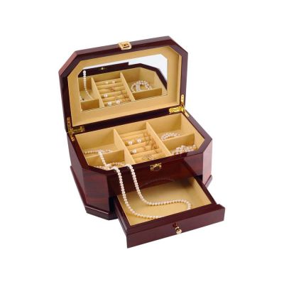 Шкатулка Мария Стюарт, красное дерево-0