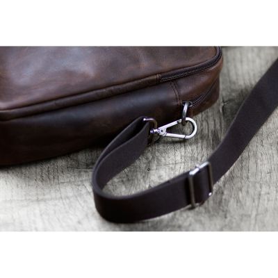 Сумка KLONDIKE DIGGER Earl, натуральная кожа цвета коньяк, 29 x 38 x 9 см-7