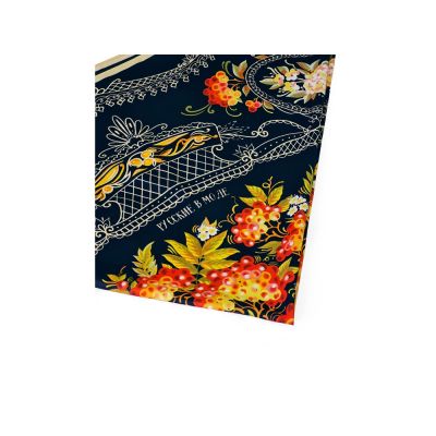 Платок Тагильский поднос, черный-1