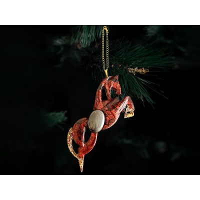 Елочные игрушки (Лошадь).Символы года Гранат-1