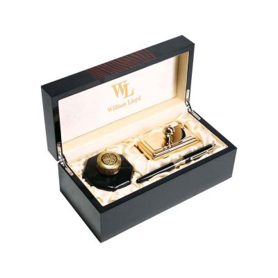 Набор William Lloyd : ручка перьевая, чернильница, блоттер-0