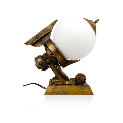 Лампа настольная, бронзовый/белый-4