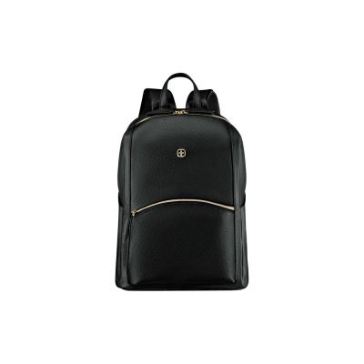 Рюкзак женский WENGER LeaMarie, ПВХ/полиэстер, 31x16x41 см, 18 л, черный-1