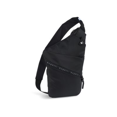 Сумка BUGATTI Blanc Delight, чёрная, нейлон RPET600D/тарпаулин/полиэстер, 22х10х33,5 см, 1 л-0