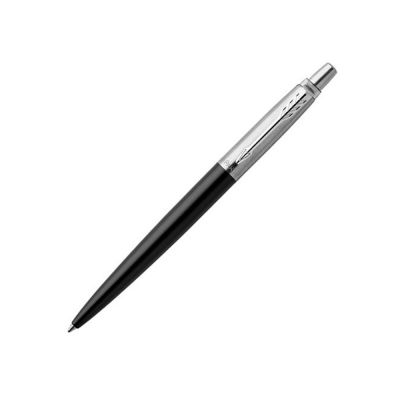 Шариковая ручка Parker Jotter Essential, Satin Black CT, стержень: M, цвет чернил : blue или black-0