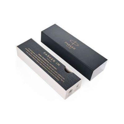 Перьевая ручка Parker IM Premium Black GT, перо: F, цвет чернил: blue, в подарочной упаковке.-5