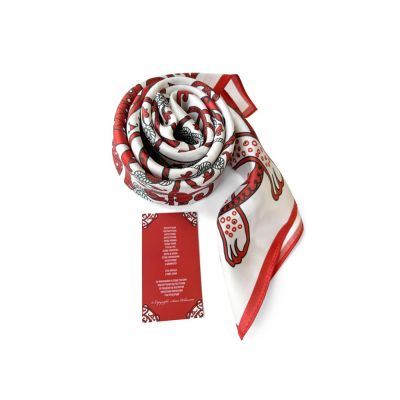Платок Русское сердце 100% шёлк-7