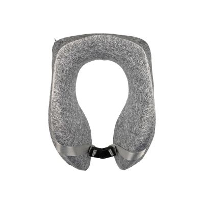 Подушка TORBER, дорожная, с эфектом памяти, серая, полиэстер, 20х27х10 см-0