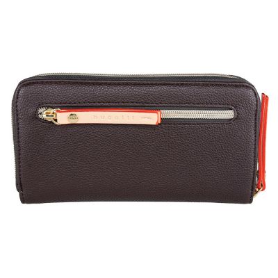 Кошелёк женский BUGATTI Ella, тёмно-коричневый, полиуретан, 19х2х10 см-4