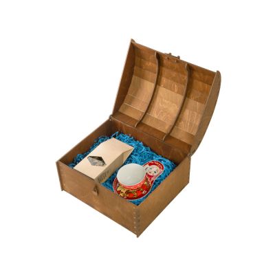 Подарочный набор: чайная пара, чай Малина с мятой-0