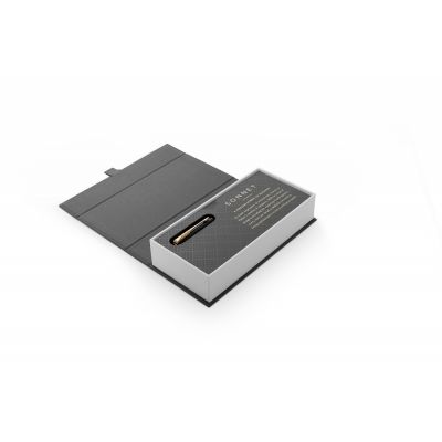 Ручка перьевая Parker Sonnet Core Black Lacquer GT, черный/золотистый-3