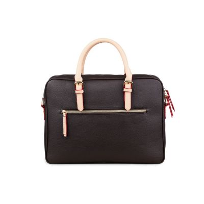 Портфель женский BUGATTI Ella 15'', тёмно-коричневый, полиуретан, 38х6х27,5 см-4