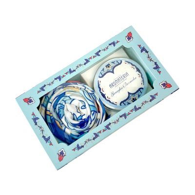 Набор: платок Арабески и свеча Загадка Востока-1