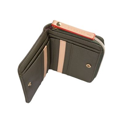 Кошелёк женский BUGATTI Ella, оливковый, полиуретан, 12х3х10 см-2