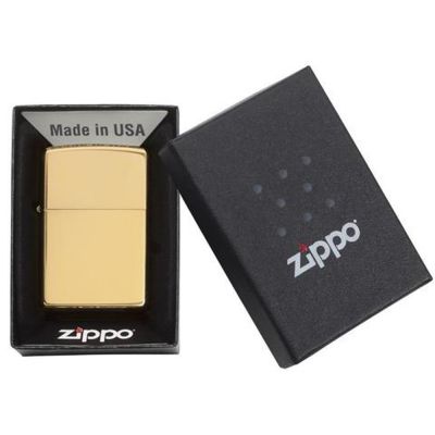 Зажигалка ZIPPO Classic с покрытием High Polish Brass, латунь/сталь, золотистая, 38x13x57 мм-3