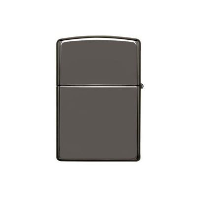 Зажигалка ZIPPO Classic с покрытием Black Ice, латунь/сталь, чёрная, глянцевая, 38x13x57 мм-1