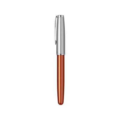 Ручка-роллер Parker Sonnet Essentials Orange SB Steel CT, цвет чернил black,перо: F, в подарочной упаковке.-5