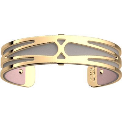 Браслет-бэнгл из латуни с гальваническим покрытием жёлтым золотом, 14мм-6