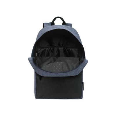 Рюкзак TORBER GRAFFI, серый с карманом черного цвета, полиэстер меланж, 42 х 29 x 19 см-5