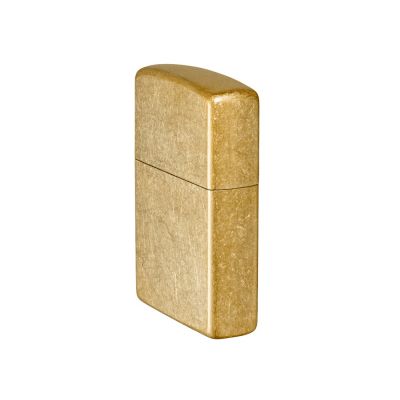 Зажигалка ZIPPO Classic с покрытием Tumbled Brass, латунь/сталь, золотистая, матовая, 38x13x57 мм-4