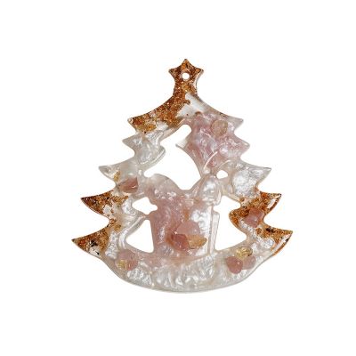 Елочные игрушки (Ель) Розовый кварц-3
