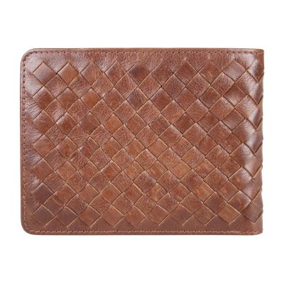 Бумажник Mano Don Luca, натуральная кожа в коньячном цвете, 12,5 х 9,7 см-1