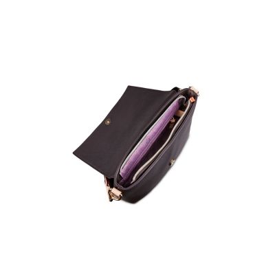 Сумка наплечная женская BUGATTI Ella, тёмно-коричневая, полиуретан, 27х9х20,5 см-4