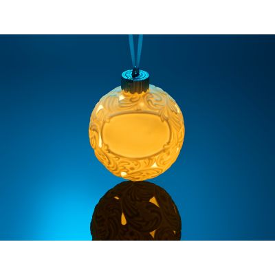 Шар новогодний с подсветкой и зоной для персонализации-9