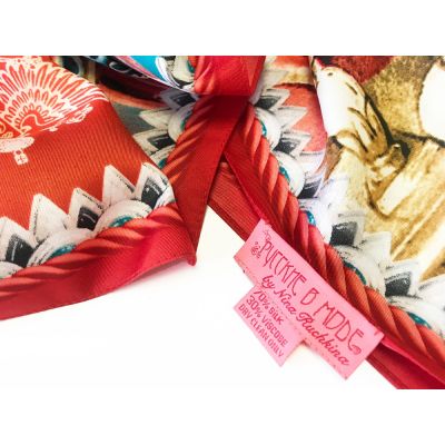 Платок Кремль - Москва - Фаберже-1