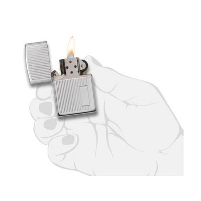 Зажигалка ZIPPO Classic с покрытием High Polish Chrome, латунь/сталь, серебристая, 38x13x57 мм-3