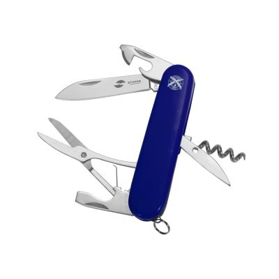 Нож перочинный Stinger, 90 мм, 11 функций, материал рукояти: АБС-пластик (синий)-0