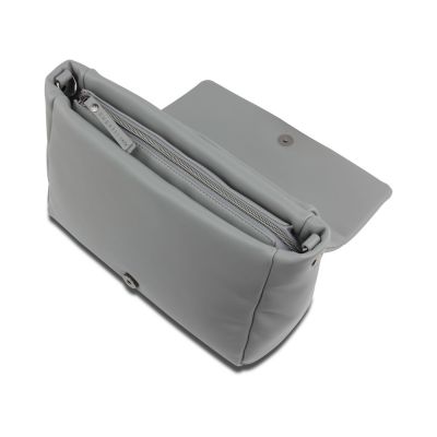 Сумка наплечная женская BUGATTI Cara, серая, полиуретан, 31х7,5х20 см, 4 л-2