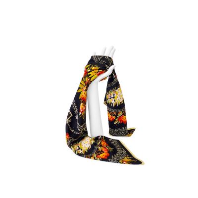 Платок Тагильский поднос, черный-3